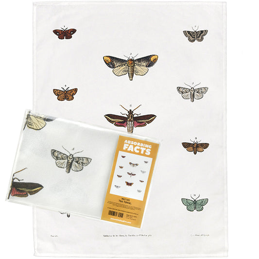 Moths Tea Towel - 6 pack