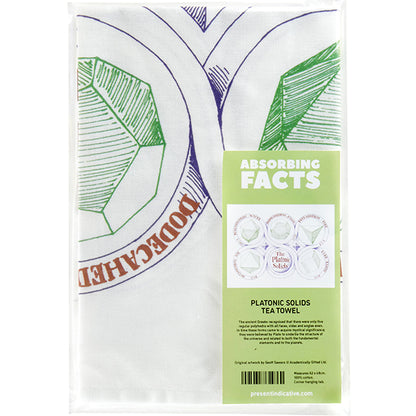 Platonic Solids Tea Towel - 6 pack