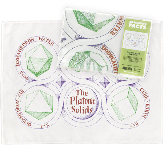 Platonic Solids Tea Towel - 6 pack
