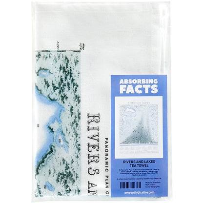 Rivers and Lakes Tea Towel - 6 pack