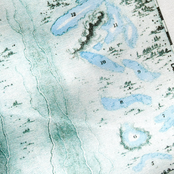 Rivers and Lakes Tea Towel - 6 pack