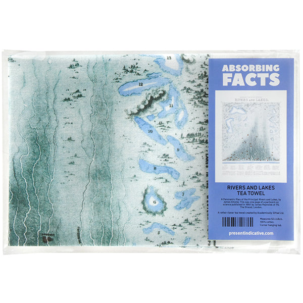 Rivers and Lakes Tea Towel - 6 pack