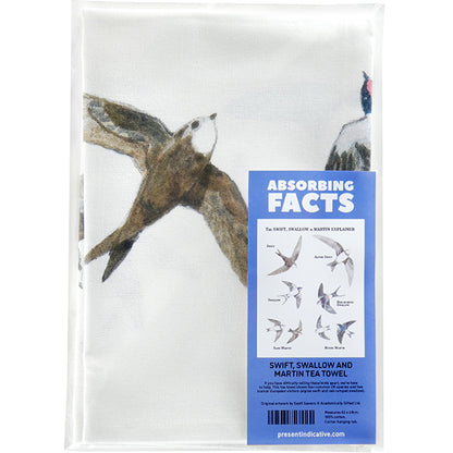 The Swift, Swallow & Martin Explainer Tea Towel - 6 pack