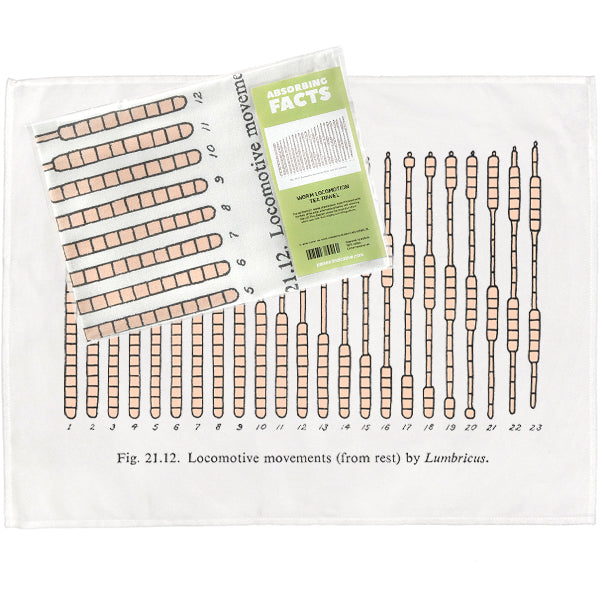 Worm Locomotion Tea Towel - 6 pack