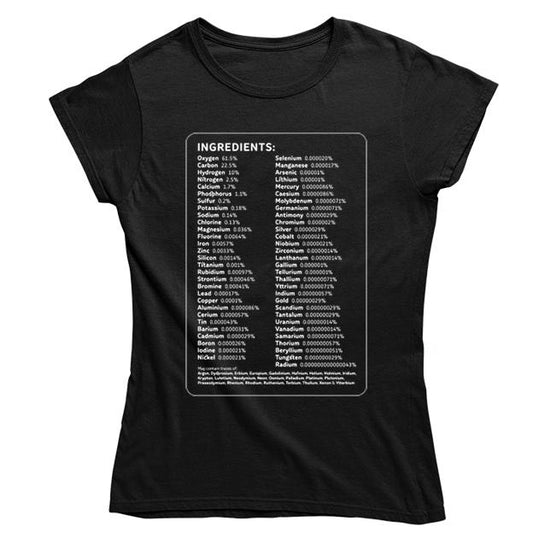 Human Ingredients Women's Fitted T-shirt - Black