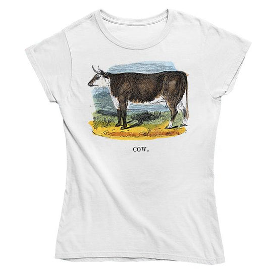 Cow Women's Fitted T-shirt