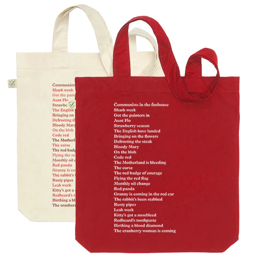 Period Euphemisms tote bag - 2 colours available
