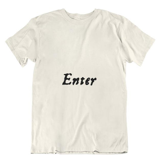 Enter...Exeunt First Folio Unisex T-shirt - Parchment