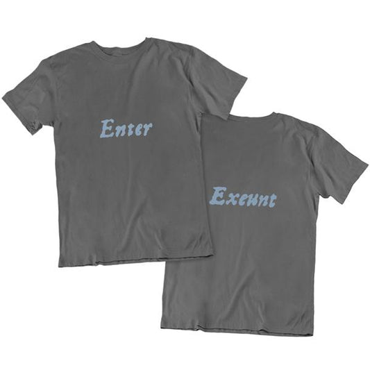 Enter...Exeunt First Folio Unisex T-shirt - Grey