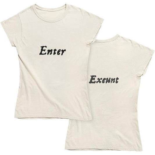 Enter...Exeunt First Folio Women's Fitted T-shirt - Parchment