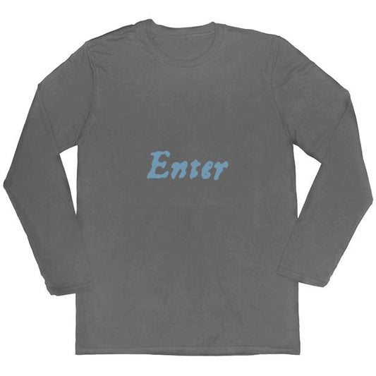 Enter...Exeunt First Folio Long-Sleeved Unisex T-shirt - Grey