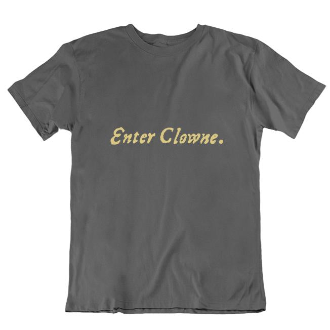 Enter Clowne First Folio Unisex T-shirt - Grey