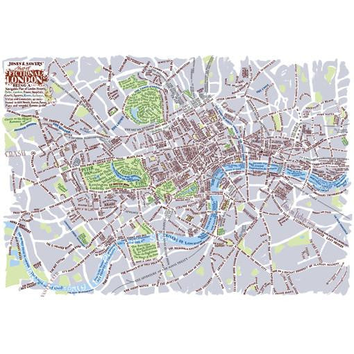 A Map of Fictional London (Poster) - pack of 6