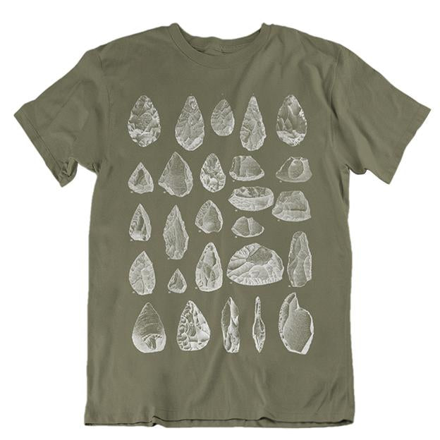 Stone Tools Unisex T-shirt - Olive