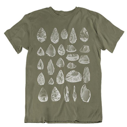 Stone Tools Unisex T-shirt - Olive