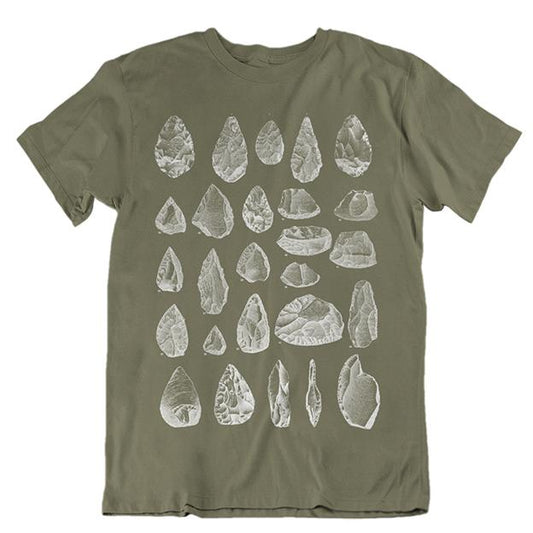 Stone Tools Unisex T-shirt - Olive