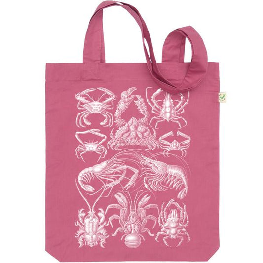Haeckel Decapoda Tote Bag Pink