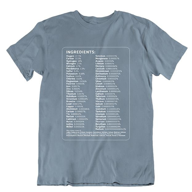 Human Ingredients Unisex T-shirt Blue