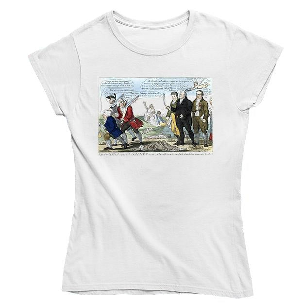 Jenner Seeing Off Anti-Vaxxers Women's Fitted T-shirt