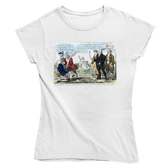 Jenner Seeing Off Anti-Vaxxers Women's Fitted T-shirt