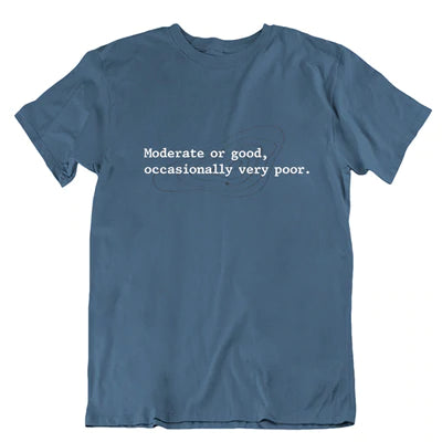 The Shipping Forecast: Moderate or Good, Occasionally Very Poor Unisex T-shirt Indigo