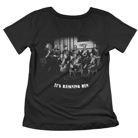 Reigning Men Women's Fitted T-shirt - Black