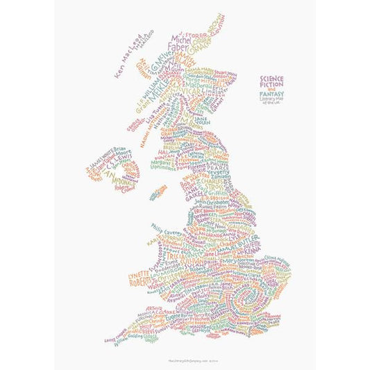 Science Fiction and Fantasy Map - pack of 6