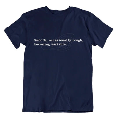 The Shipping Forecast: Smooth, Occasionally Rough, Becoming Variable Unisex T-shirt Navy
