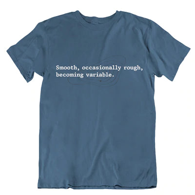 The Shipping Forecast: Smooth, Occasionally Rough, Becoming Variable Unisex T-shirt Indigo