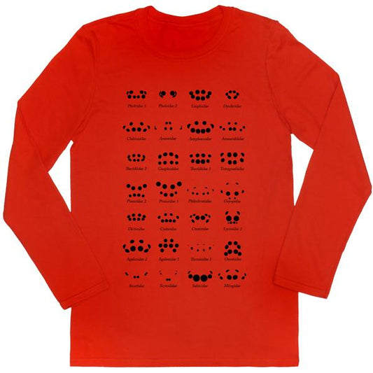 Spider Eye Arrangement Chart Unisex Long-Sleeved T-shirt