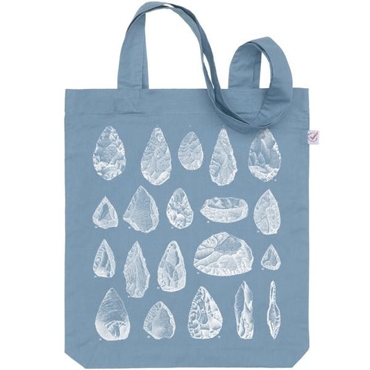 Stone Tools Tote Bag Blue