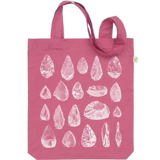 Stone Tools Tote Bag Pink