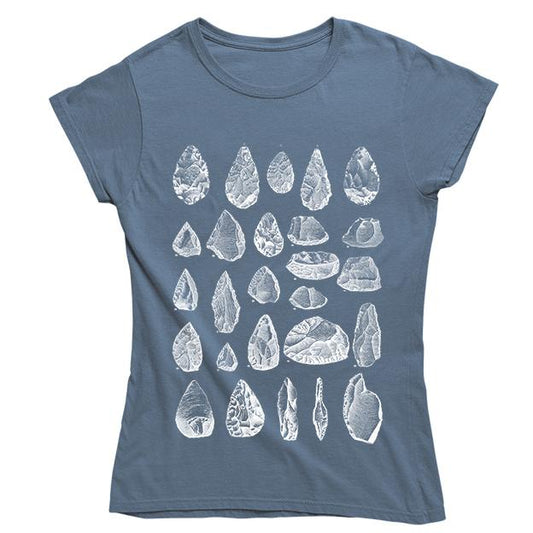 Stone Tools Women's Fitted T-shirt - Blue