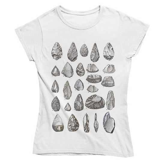 Stone Tools Women's Fitted T-shirt - White