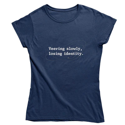 The Shipping Forecast: Veering Slowly, Losing Identity Women’s Fitted T-shirt