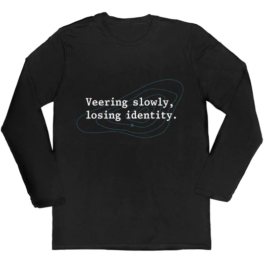 The Shipping Forecast: Veering slowly, losing identity Long-Sleeved Unisex T-shirt - black