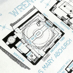 Wren's City Churches Tea Towel - 6 pack