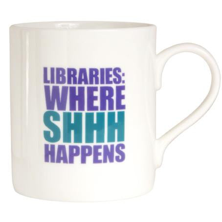 Libraries: Where Shhh Happens Mug - pack of 6