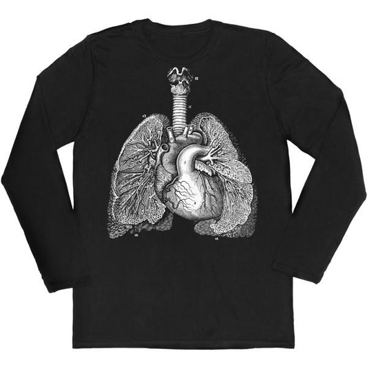 Lungs and Heart Unisex Long-Sleeved T-shirt