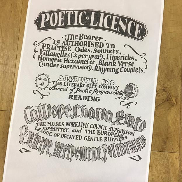 Poetic Licence Tea Towel - 6 pack
