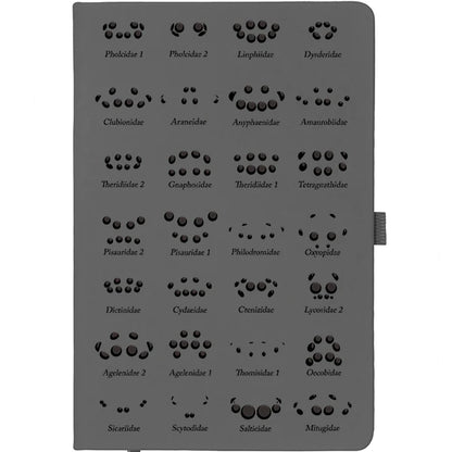 Spider Eye Arrangement Chart Notebook - grey
