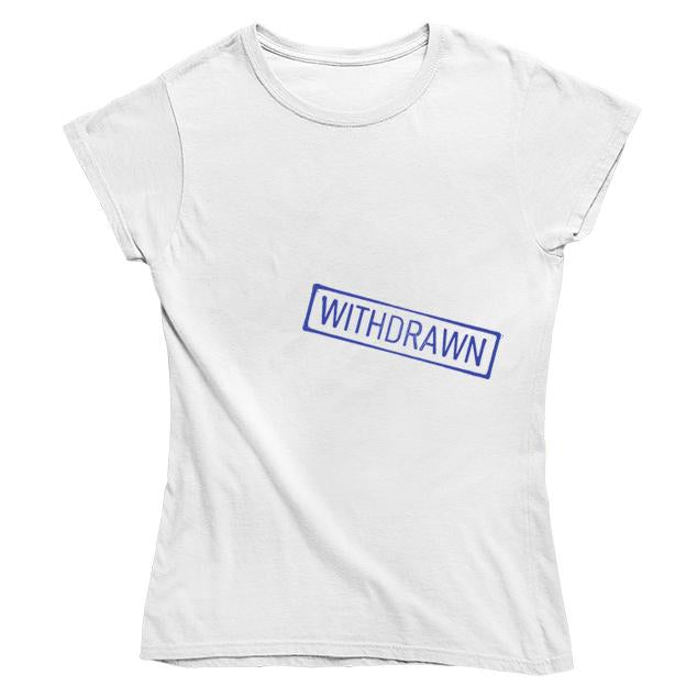 Withdrawn Women's Fitted T-shirt