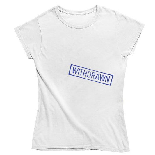 Withdrawn Women's Fitted T-shirt